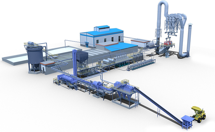 Línea de producción de almidón de patata