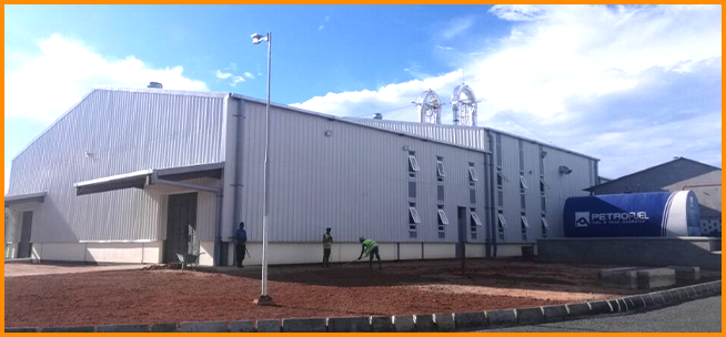 Cassava flour processing plant