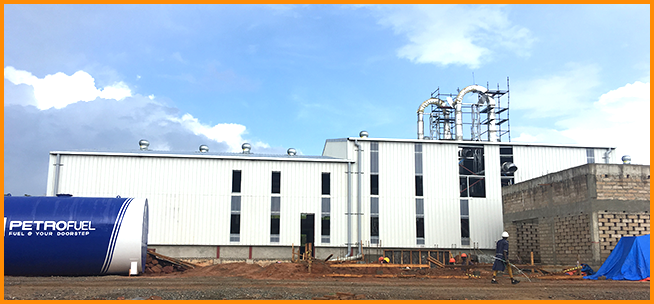 Cassava flour processing plant