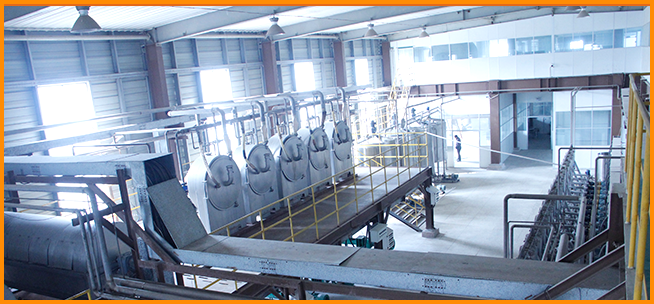 Cassava starch processing plant