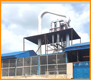 Cassava starch processing plant
