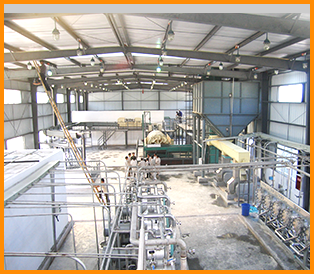 Cassava starch processing plant