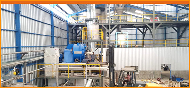 Cassava starch processing plant