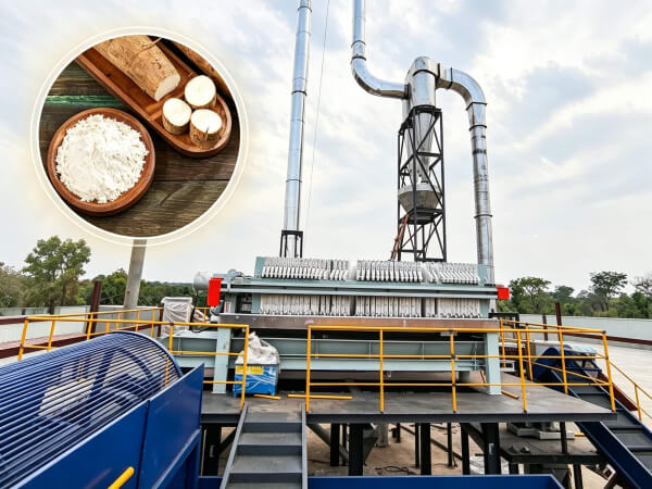 Cassava flour processing machine