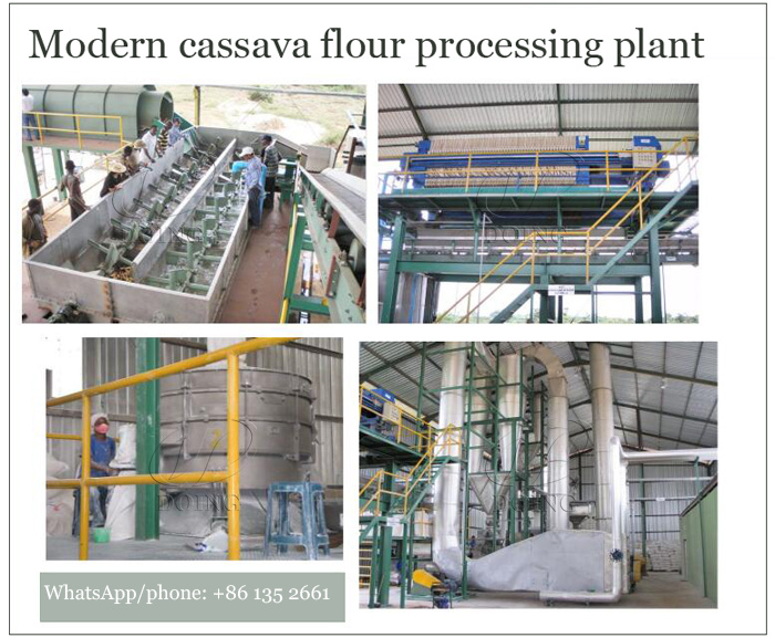 Cassava flour processing in Congo