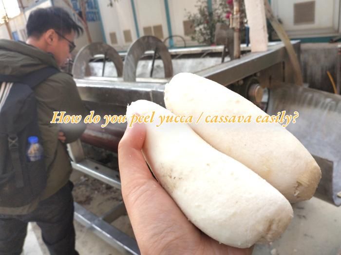 How do you peel yucca / cassava easily?