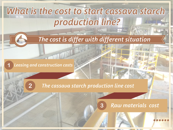 What is the cost to start cassava starch production line?