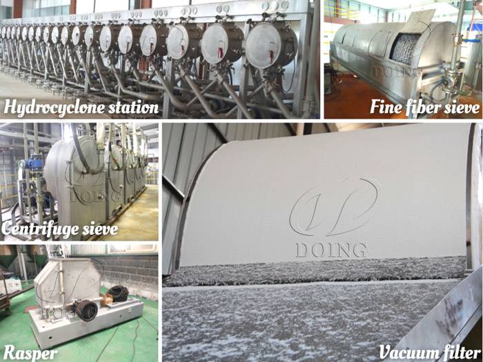 potato starch processing machine