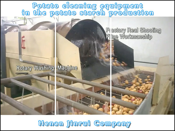 Which potato cleaning equipment is needed in the potato starch production?