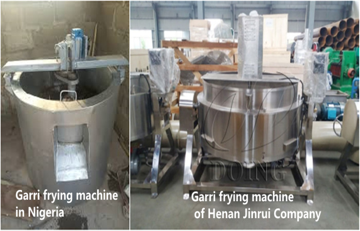two types of garri frying machine