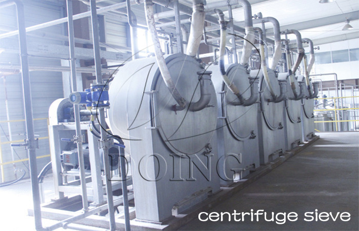 cassava centrifuge sieve