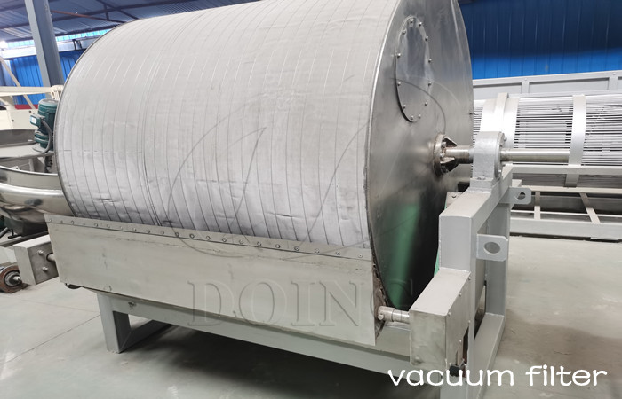 cassava vacuum filter