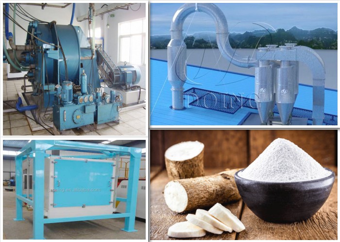 cassava starch drying and sieving machine