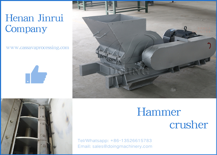 hammer crusher cassava processing machine