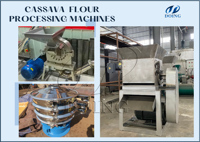 cassava flour processing machines