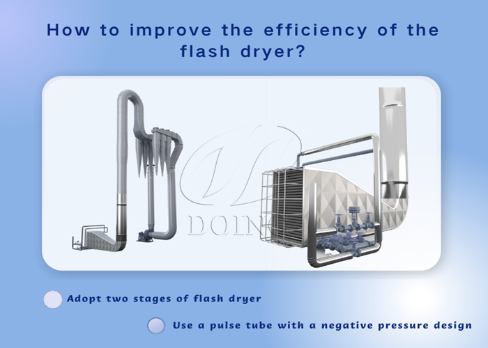 two stages of flash dryer