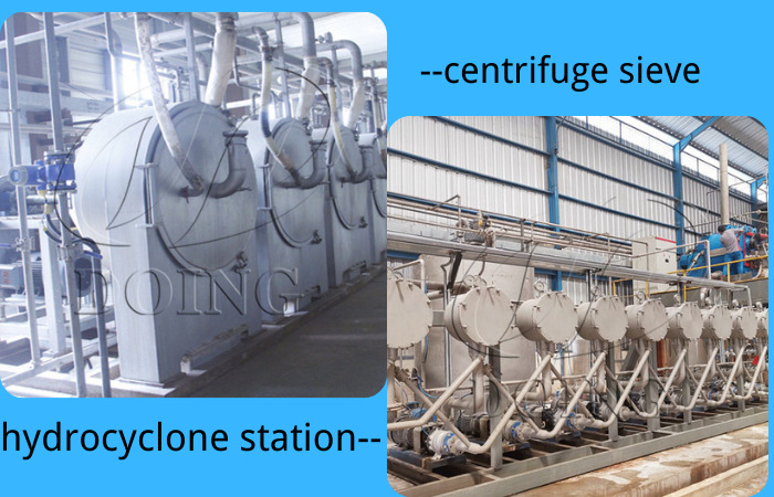 Starch concentration and refining equipment