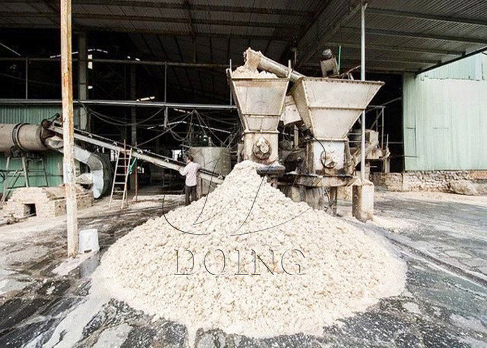 Small workshop processed starch