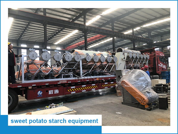 Industrial equipment for sweet potato starch project was on the way to Shaanxi Province, China