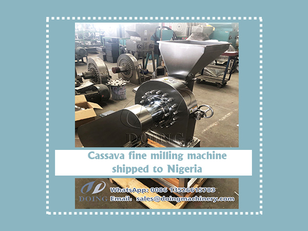 An old Nigerian client repurchased a cassava fine milling machine to process garri