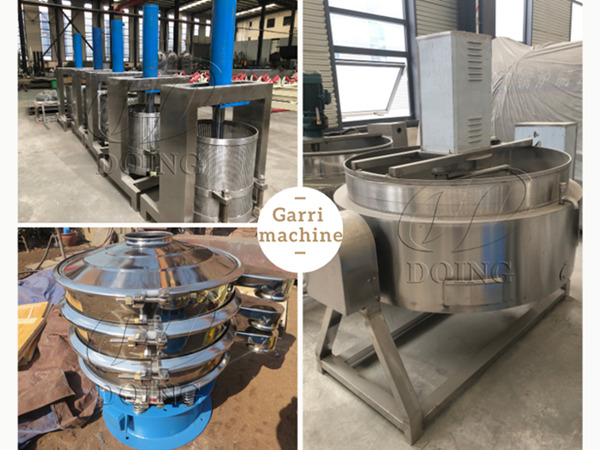 The garri manufacturing machine ordered by a Ghanaian customer was shipped smoothly