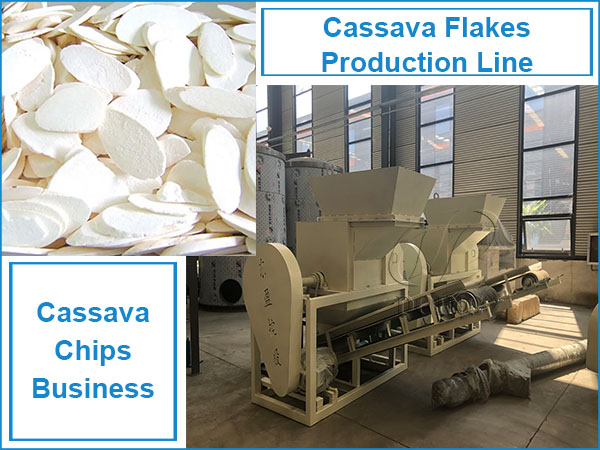 Dried cassava flakes production line for cassava chips business
