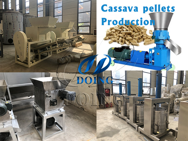 Cassava pellets production process and equipment list
