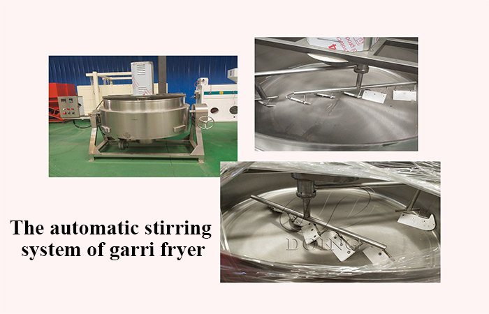 automatic stirring garri fryer