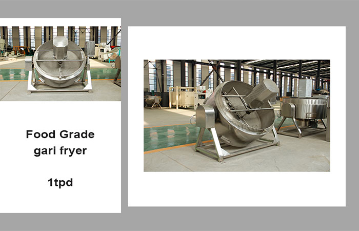 stainless steel garri fryer