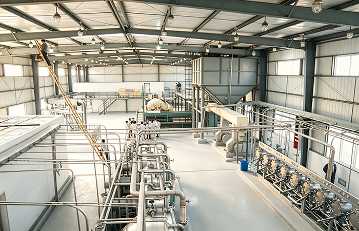 Gas-powered cassava processing plant