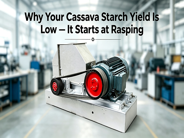 Why Your Cassava Starch Yield Is Low — It Starts at Rasping