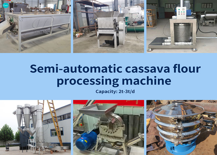 semi-automatic Tapioca flour production line