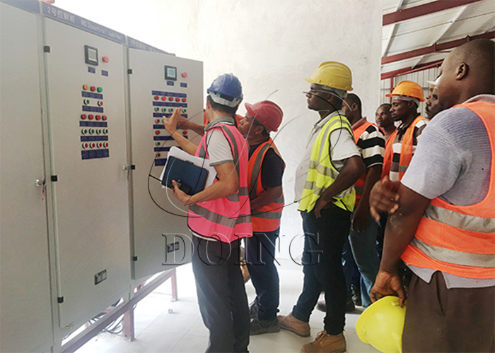 cassava processing machine operating training