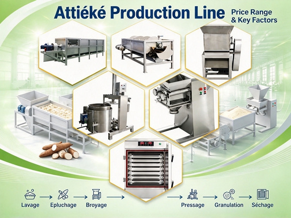 Attiéké Production Line Price: Typical Cost Range & Key Factors
