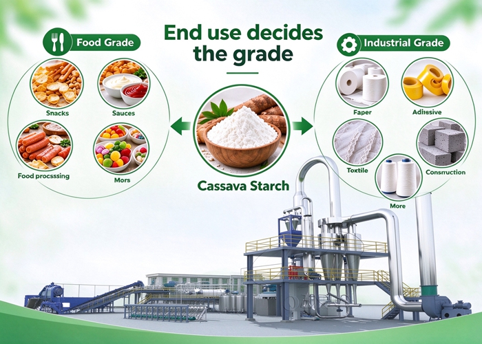 Cassava starch production line