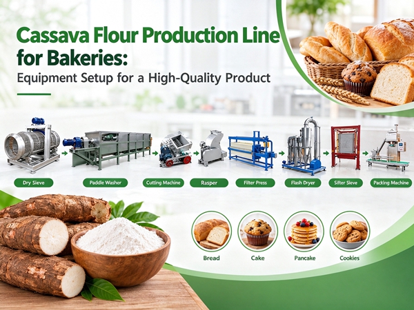 Cassava Flour Production Line for Bakeries: Equipment Setup for a High-Quality Product