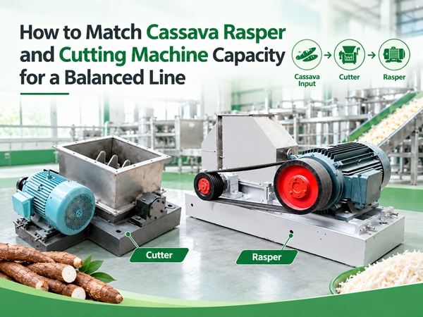 How to Match Cassava Rasper and Cutting Machine Capacity for a Balanced Line