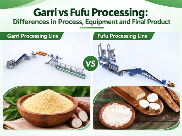 Garri vs Fufu Processing: Differences in Process, Equipment and Final Product