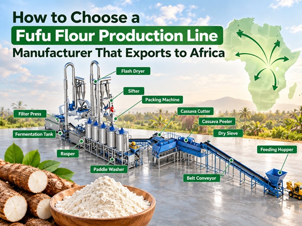 How to Choose a Fufu Flour Production Line Manufacturer That Exports to Africa